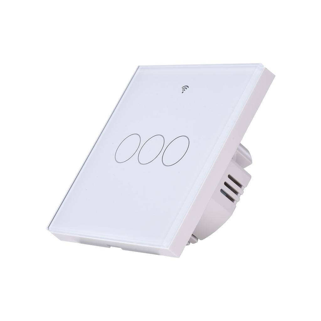 Matter WiFi Glasschalter Wand Touch Lichtschalter Glasplatte APP Drahtlose Fernbedienung Smart Home