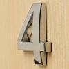 0-9 Polished Modern House Door Plaque Address Number Digit Plate Sign Christmas Decorations