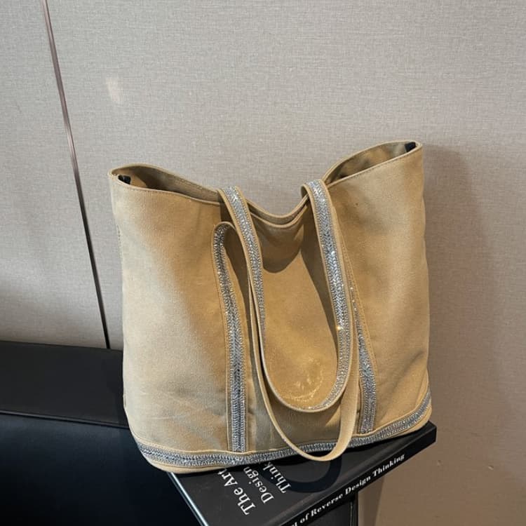 Bolsa de ombro feminina de grande capacidade