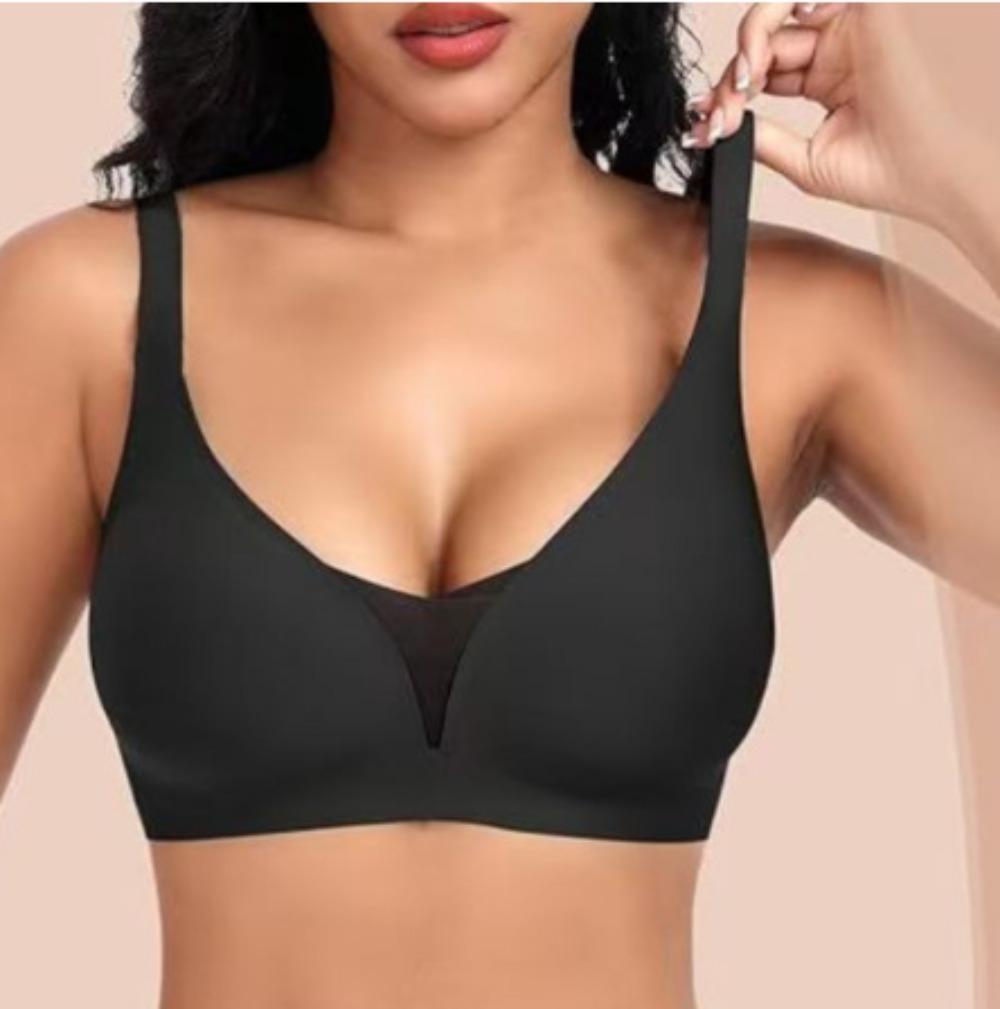 Plus Size Women Wireless Seamless Bralette Push Up Bra No Underwire Comfortable Back Support