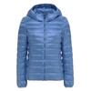 Damen Kapuzen Daunenjacke mit langen Ärmeln Slim Fit Lässiger Leichter Puffer Mantel