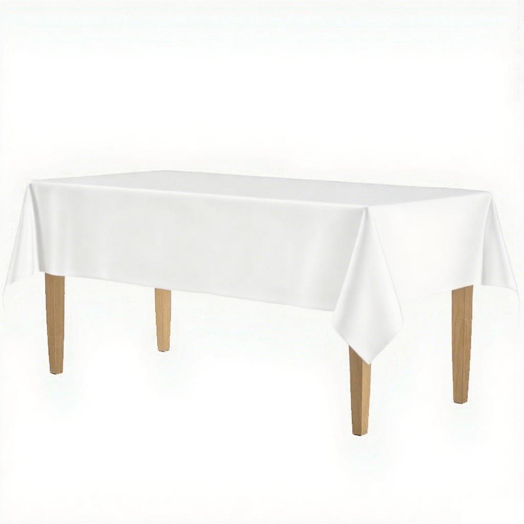 Disposable Waterproof Rectangular Solid Color Tablecloth for Parties