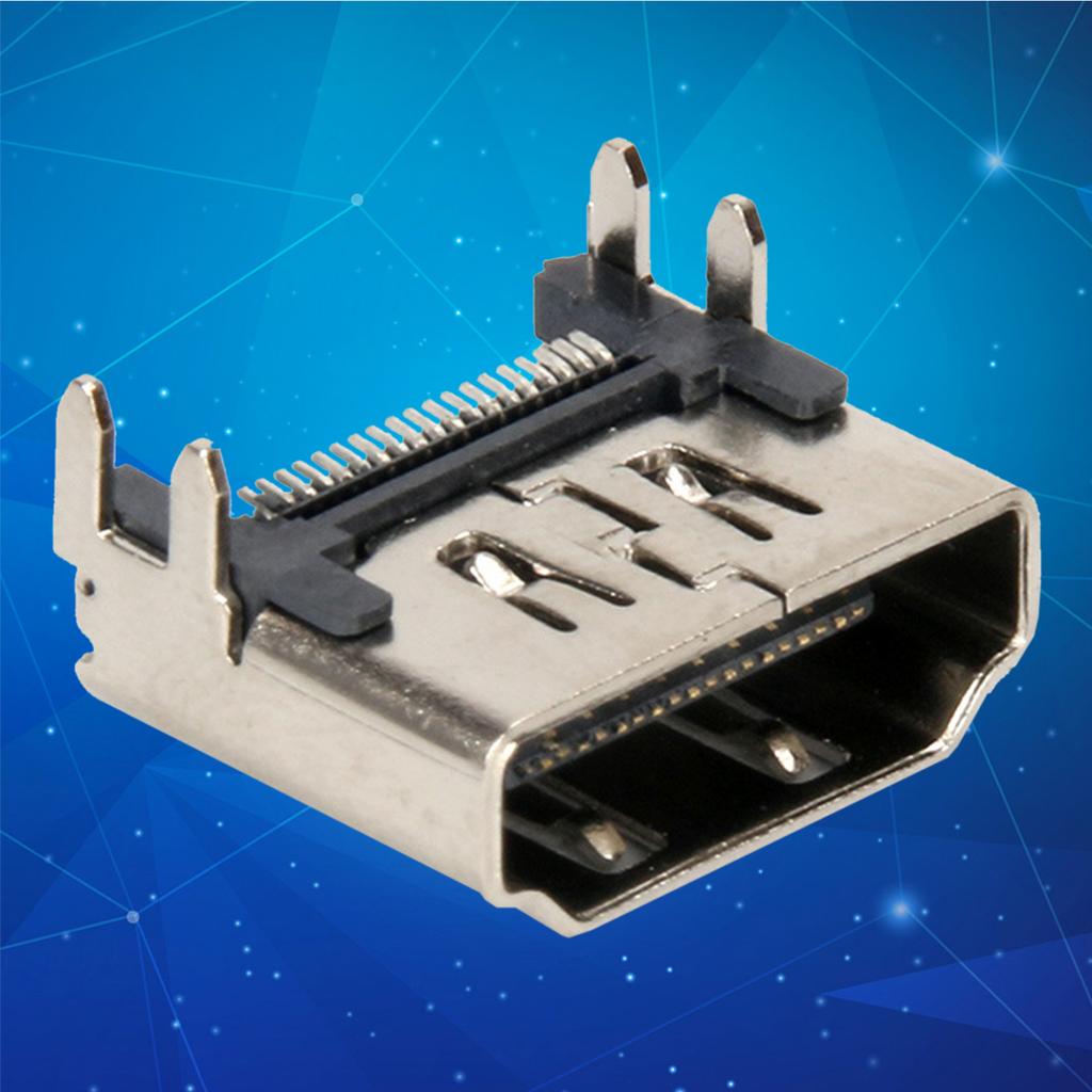 Replacement HDMI-compatible Adapter Plug Slim HDMI-compatible Port Socket Interface Connector for 4