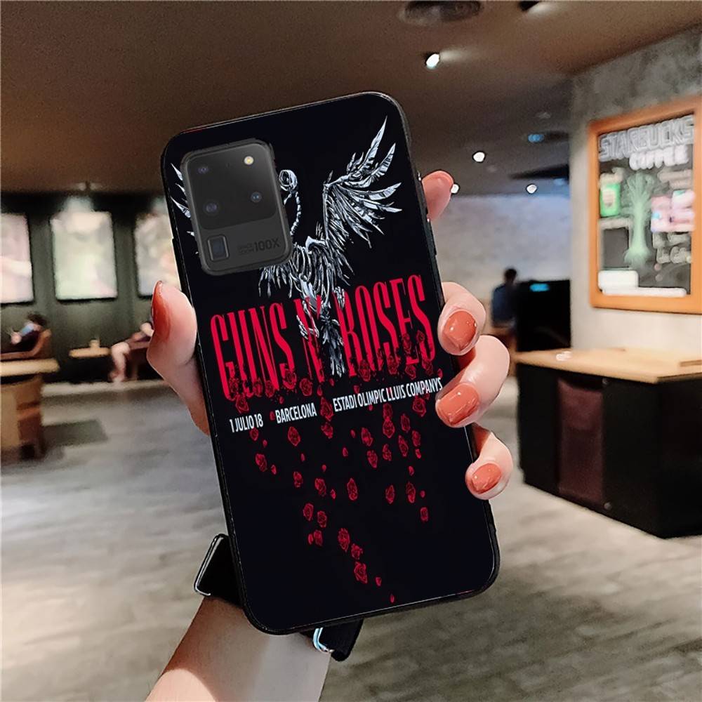 

GUNS N ROSES Phone Case For Samsung S 24 fe 25 Ultra plus 20 lite 21 30 22 23 24 22 Ultra 5G Fundas Samsung S21 fe