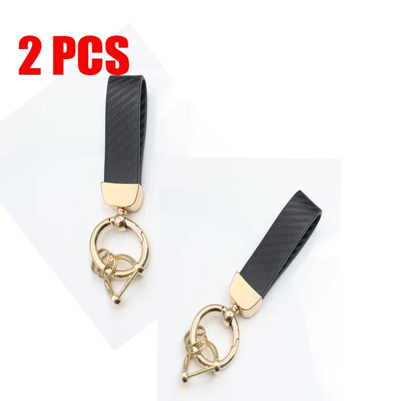 Car Sleek Carbon Fiber Style Keychain - 360° Rotatable, Universal Fit with Anti-Lost D-Ring, Durable for Men & Women Amagi