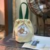 New Canvas Bundle Portable Tote Bag Thermos Cup Braised Cup Protective Bag Thermal Insulation Bucket Bag Handheld Mom Bag