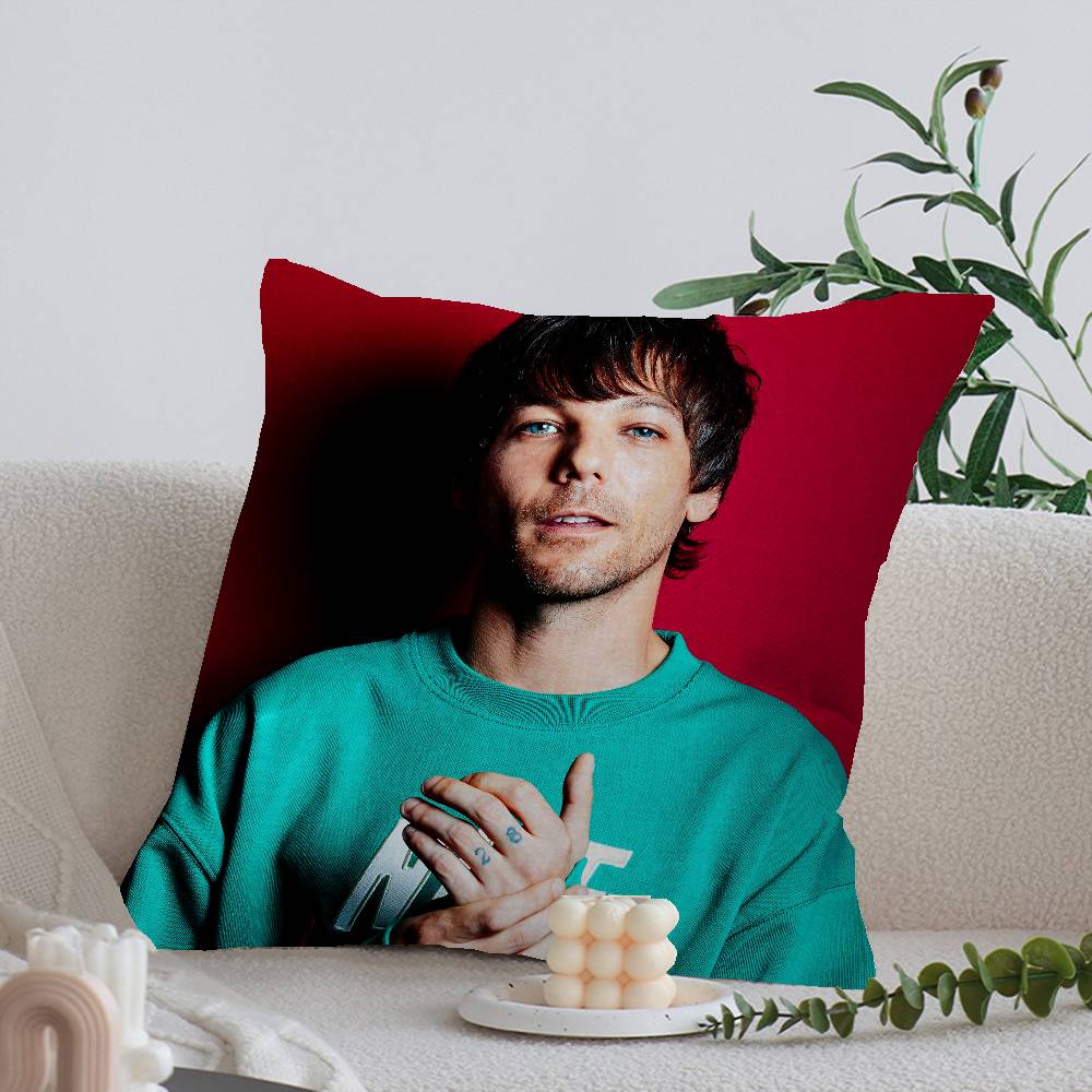 Singer L-Louis T-Tomlinson Cushion Cover Polyester Sofa Cushions Decorative Throw Pillows Home Decoration Pillowcover