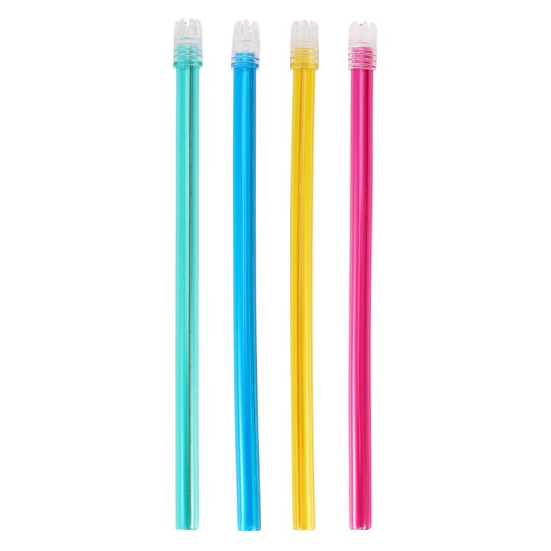 100Pcs/Bag Dental Saliva Ejector Disposable Suction Tip Flexible Evacuation Pipe Clear Tip With Colorful Tube Dentist Supplies