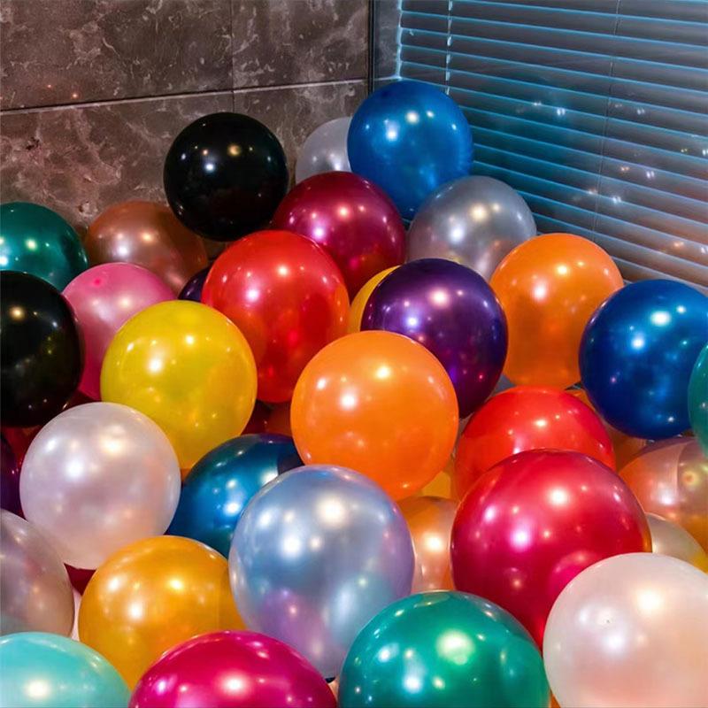 100Pcs/Pack 10 Inch Latex Balloon Pure Color/mixed Color Pearl Balloons Wedding Party Decoration Baby Shower Ballon Child Toy