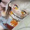 Stofftier 20cm Spiel Umgekehrt:1999 Süßes Rollenspiel-Stofftier mit Skelettpuppe Spielzeug Für Fan-Sammlung Oder Geburtstagsgeschenk für Kinderfreunde