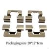 4-teiliges Montageset für hintere Bremsbeläge, Anti-Rassel-Clips, 109-1781 Shim-Vollscheiben für Bpf1781A