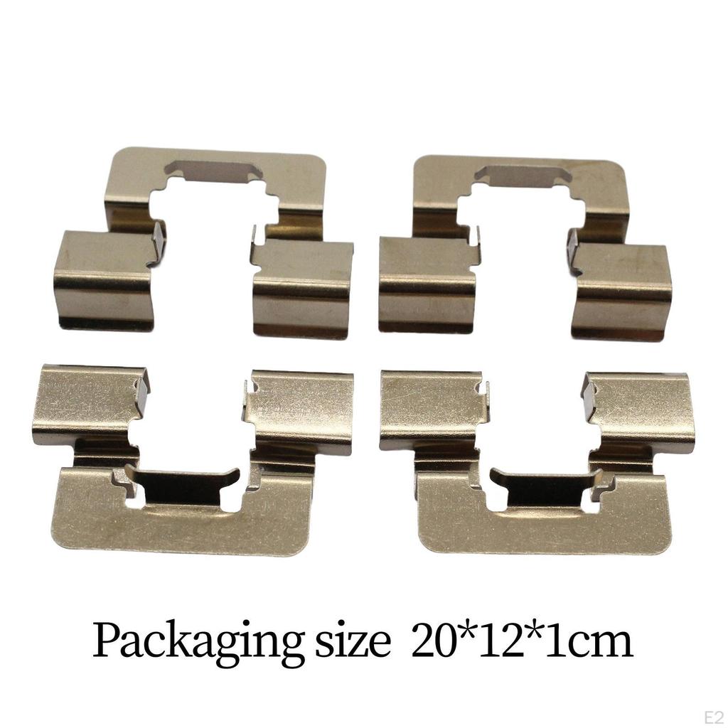 Kit de fixare plăcuțe de frână spate 4 buc, cleme anti zdrăngănit, discuri solide 109-1781 pentru Bpf1781A