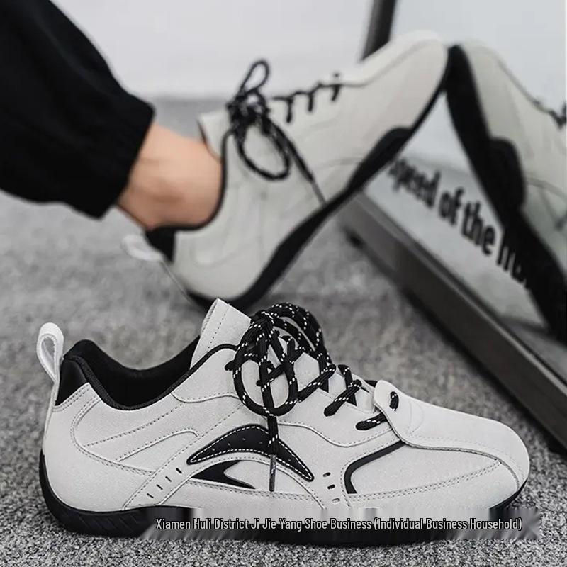 Retro European & American Fashion Men's Non-Slip Low-Top Casual Shoes - 'Forrest Gump' Wear-Resistant Sports Flats