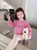 Girls' Stylish Long Sleeve Plus Velvet Sweatshirt - Korean Spring & Autumn 2026 Collection