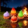 Micro Landscape Ornament Resin Campfire Model Miniature Figurine with Realistic Flame Texture Model for Dollhouse Desktop