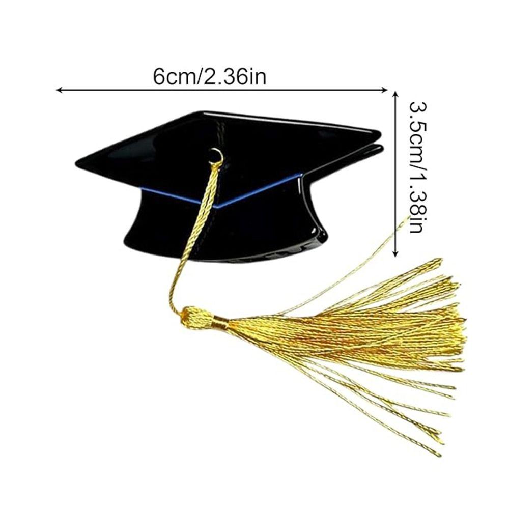 1/2 Pièces Chapeau de Doctorat Portable Pince à Cheveux Décorative Headwear Gland Pince à Cheveux Événement Cérémonie