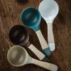 Japanese Creative Handmade Stoneware Large Soup Spoon Simple Household Tableware Ceramic Big Rice Spoons Home Kitchen Supplies