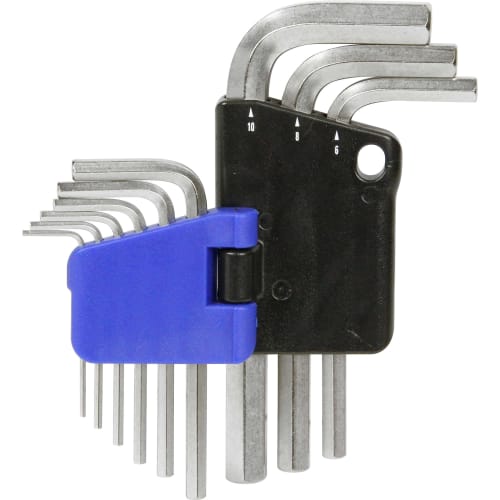 E-Value 9-Piece Hex Wrench Set (1.5, 2, 2.5, 3, 4, 5, 6, 8, and 10mm) (ELHW09NL)