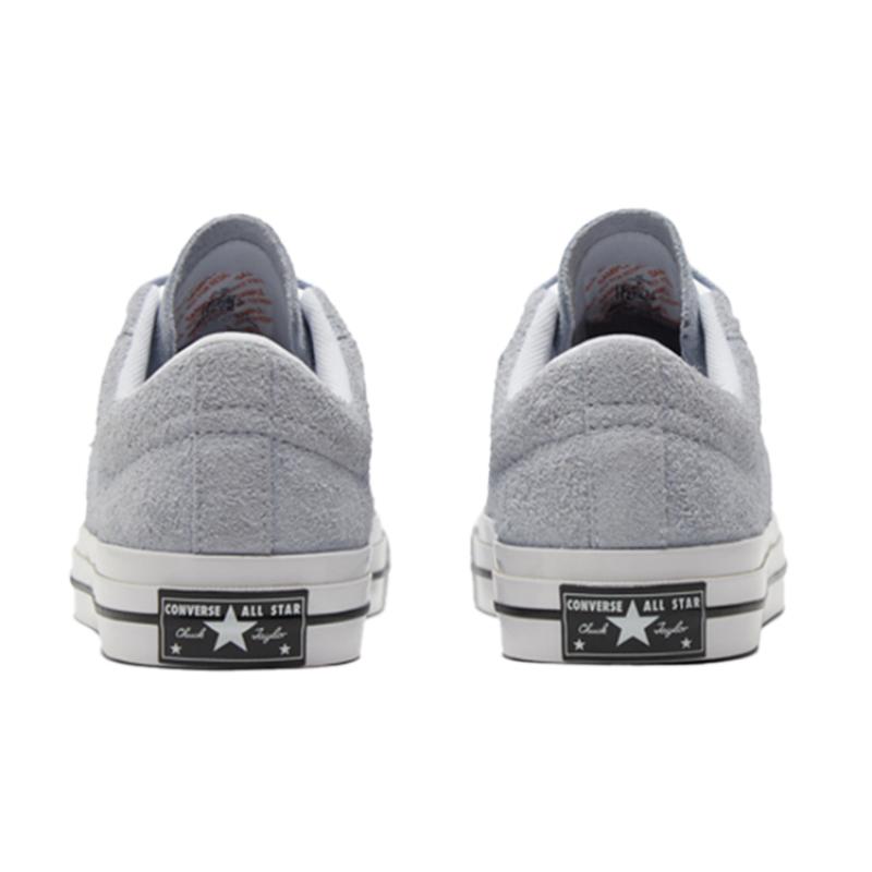 Converse One Star Trendy Versatile Slip-resistant Shock-absorbing Low-top Skate Shoes Unisex Light Gray Blue