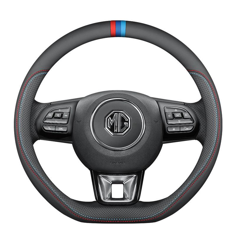 Genuine Leather Steering Wheel Cover for MG6/MG Pilot HS 5, Roewe ZS, and Roewe 3SW
