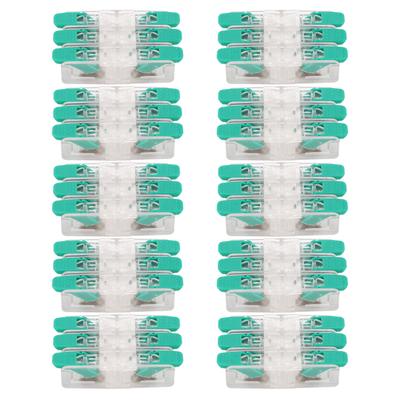 10PCS Conector de Fio 3 em 3 Saídas Terminal Condutor de Fiação Rápida Conectores de Cabo Elétrico 0,5‑6mm² 41A 450V