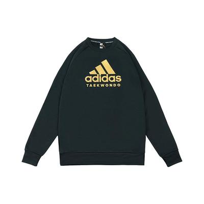 Adidas Sports Casual Crew Neck Pullover Sweatshirt Gold Logo Unisex Sweatshirt ADICLTL19-BG