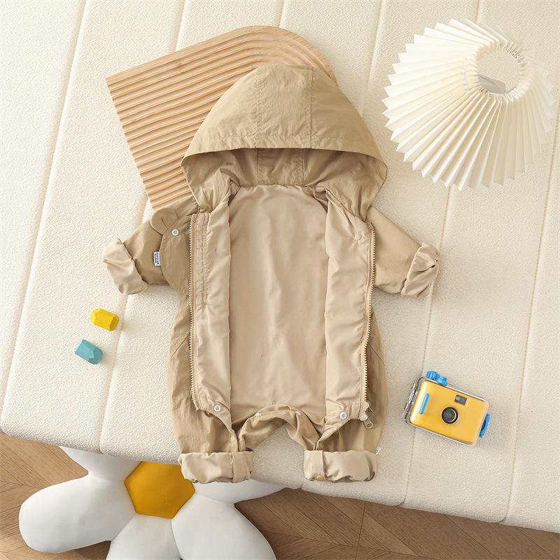 Autumn Fashion Korean-Style Infant Romper - Unisex, Super Cute Full Moon Outerwear