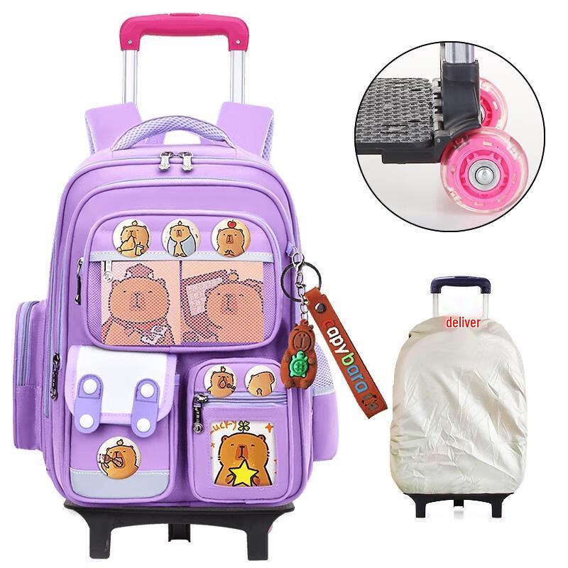 Miaoqiao Student Rolling Backpack Small