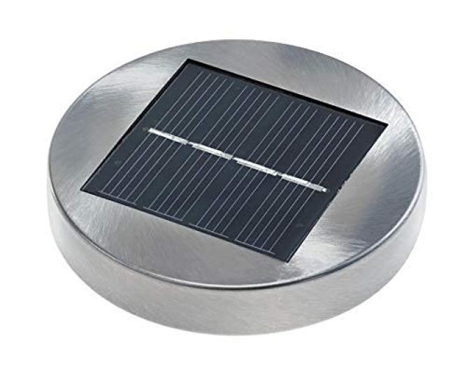 GWSOLAR [Set of 3 Solar Lights with Stainless Steel Pole] Light Color: Warm White, Slim Design, Modern and Stylish Light, In-Ground Insertion, Light