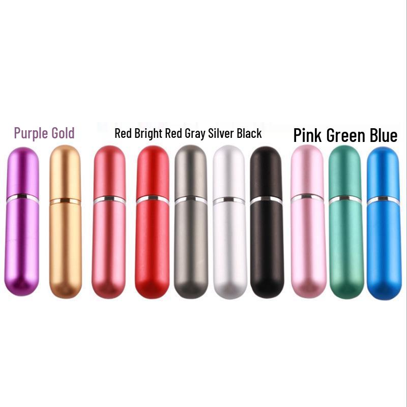 5ml Round Head Aluminum Mini Perfume Decanter - Portable Spray Bottle