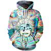 Gojo Satoru Hoodie Kostüm Cosplay Sweatshirt 3D Neuartiger Kapuzenpullover Für Männer Und Frauen
