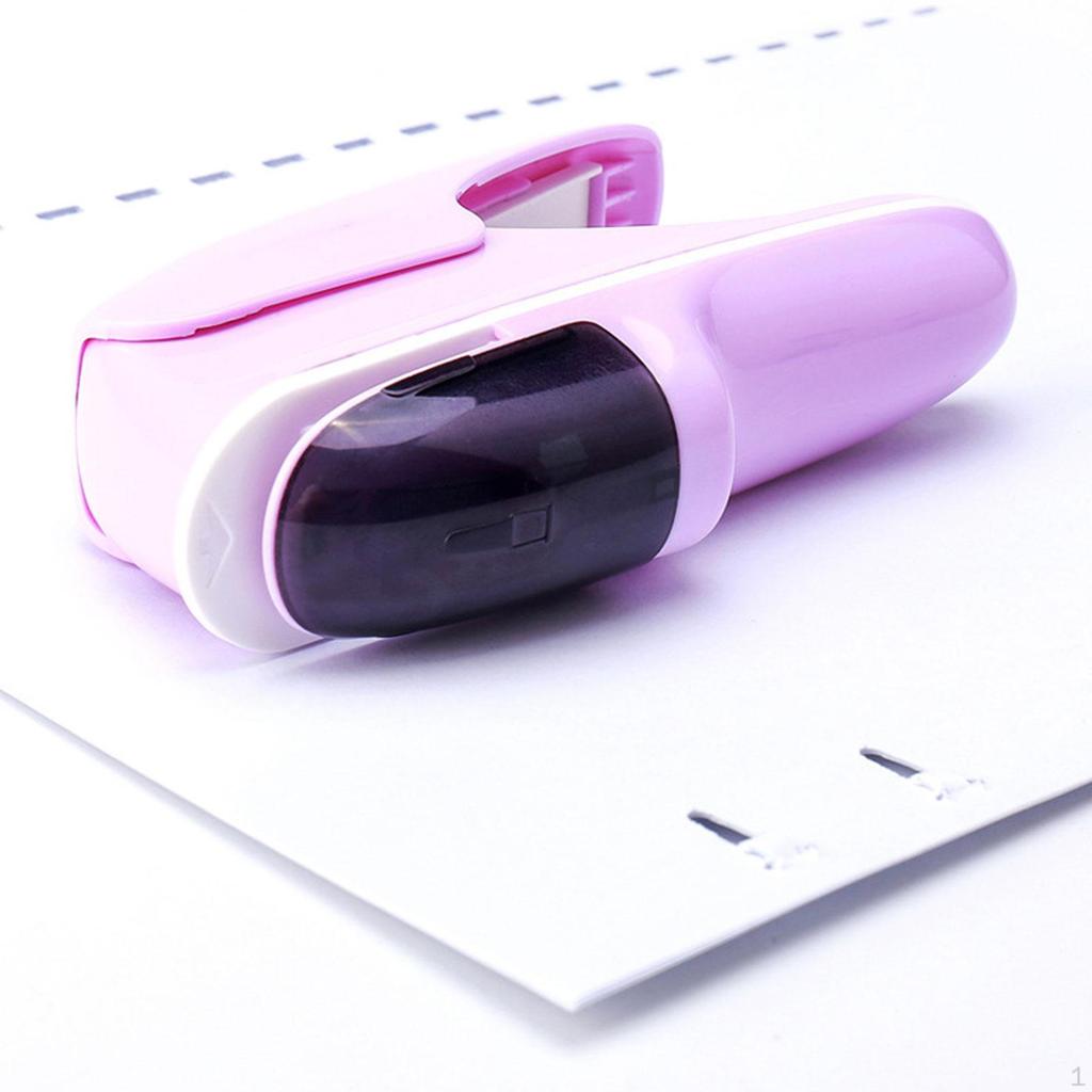 Holeless Compact Staple up to 8 Sheets Binding No s Paper Clinch for School Newspapers