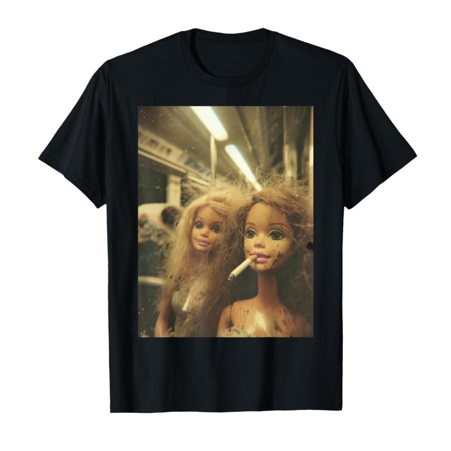 2026New Funny Disgusting Doll Face Meme Smoking Y2K Sarcastic Gift Tshirt for Unisex Women 100 Cotton T Shirts Short Sleeve Tops