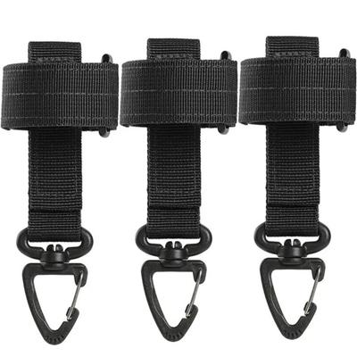 3 pezzi portachiavi esterno tattico clip attrezzatura custode custodia portachiavi cintura guanti porta corda gancio militare Molle
