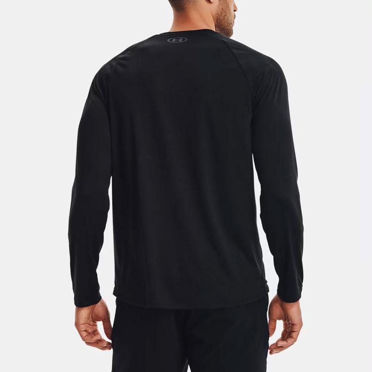 Under Armour Tech Training Sports Long Sleeve T-Shirt Men Tops Black 1328496-001