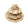 Cappello di Paglia Piccolo Tessuto a Mano Artigianato Cappello di Paglia Mini Cappello di Paglia Fai da Te Orso Autoironico Anatra Gialla Piccola Cappello di Paglia Mini