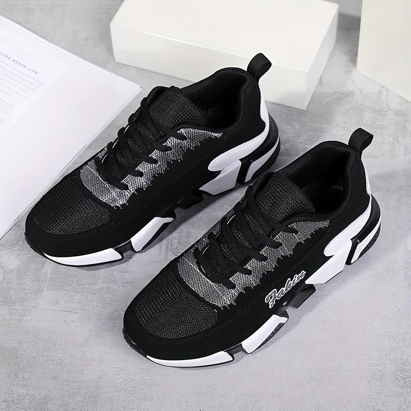 Women's Colorblock Sports Shoes, Casual Lace Up Low Top Running Sneakers, All-Match Breathable Walking Trainers