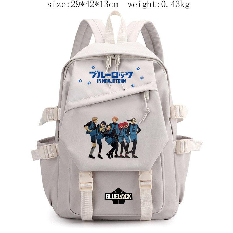 BLUE LOCK Anime Cosplay Sac à dos Étudiants Sac d'école Nylon Léger Dessin animé Sac à livres Ordinateur portable Voyage Sac à dos Extérieur Enfants Cadeaux