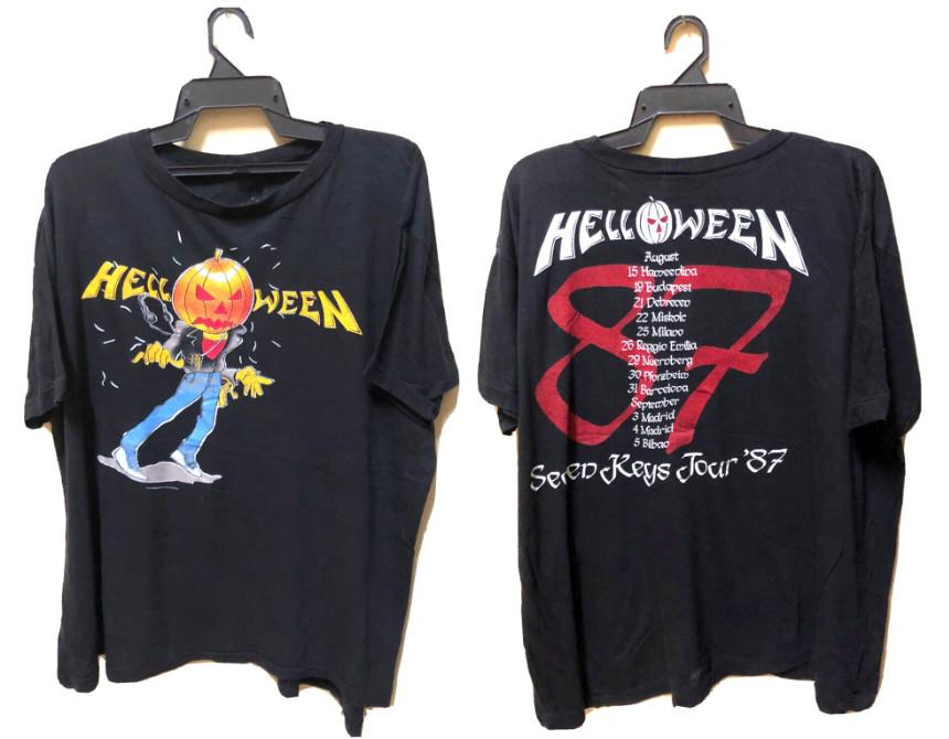 VINTAGE 80s 1987 HELLOWEEN ROCK METAL TOUR CONCERT TSHIRT S5XL Unisex T-Shirt XXXL