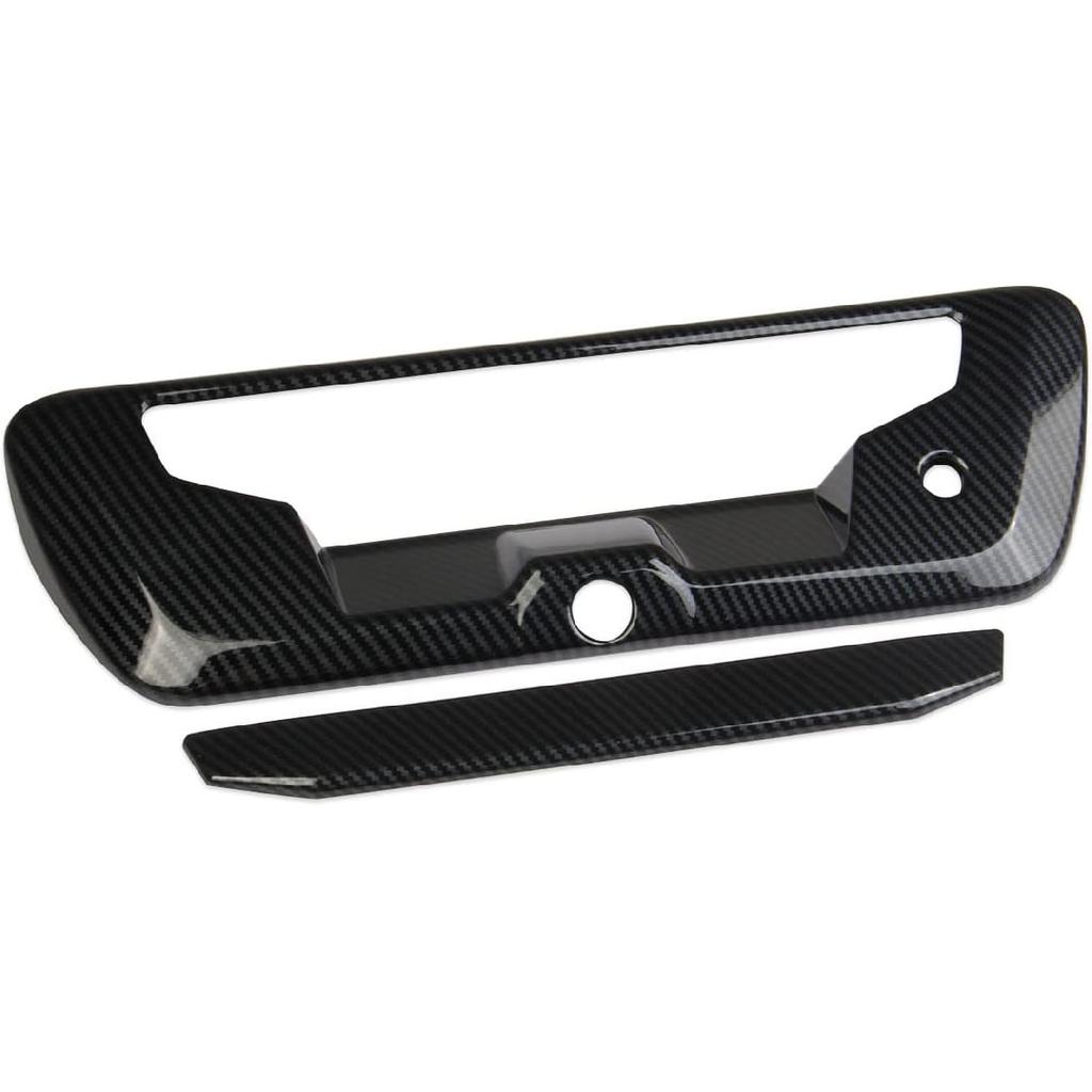 Korlot Carbon Fiber Car Rear Trunk Door Handle Cover Trim for Nissan Frontier 2022-2026