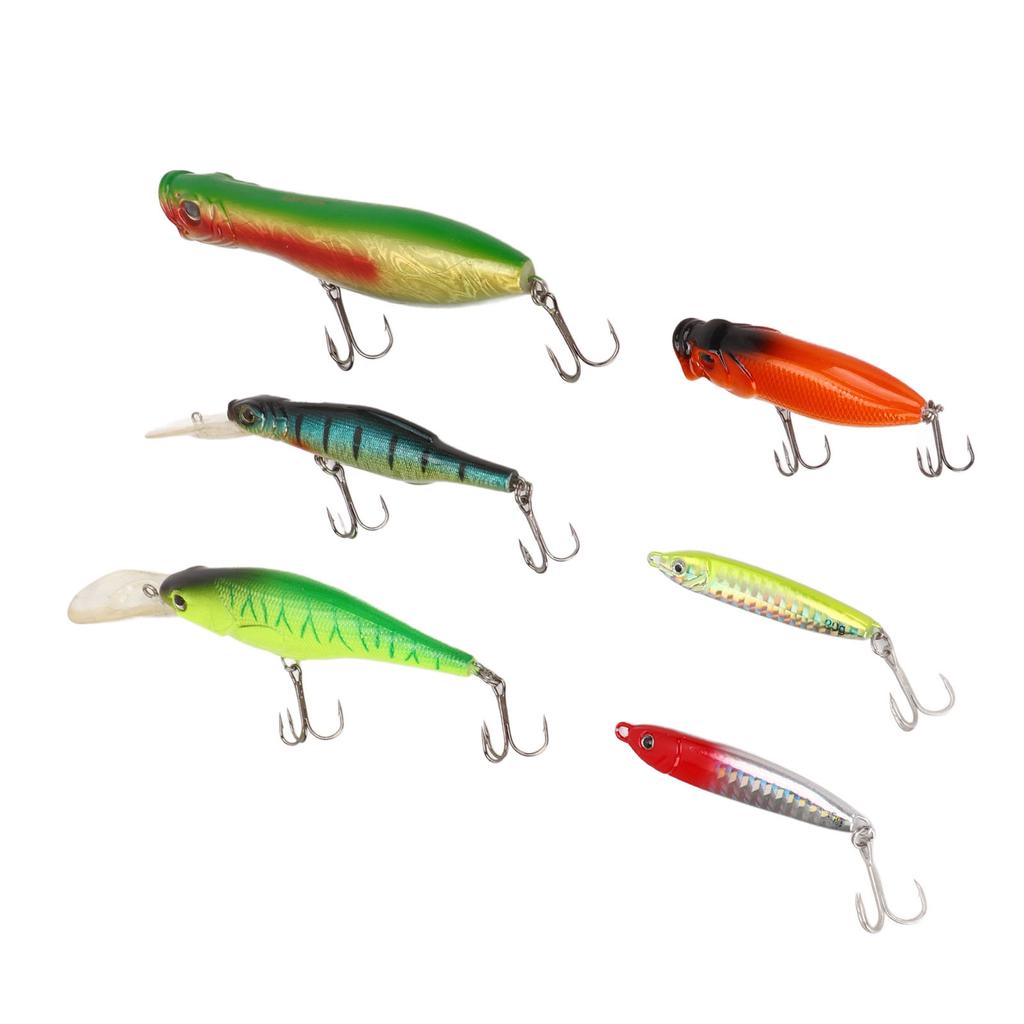 Plastic Fishing Lures Baits Kit Set Portable Fishing Tackle Set with Storage Bag for Freshwater Saltwater