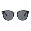 Tom Ford Logo Acetat Unregelmäßiger Rahmen Sonnenbrille Unisex Sonnenbrille Schwarz TF1138K5501A