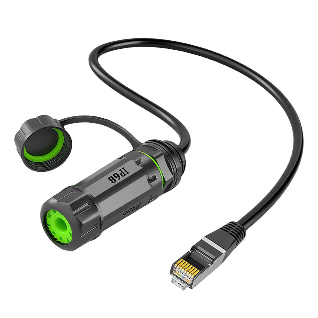 Waterproof RJ45 Coupler Connector High Speed Data Transfer CAT6 Ethernet Cable Extender Dustproof RJ45 Coupler