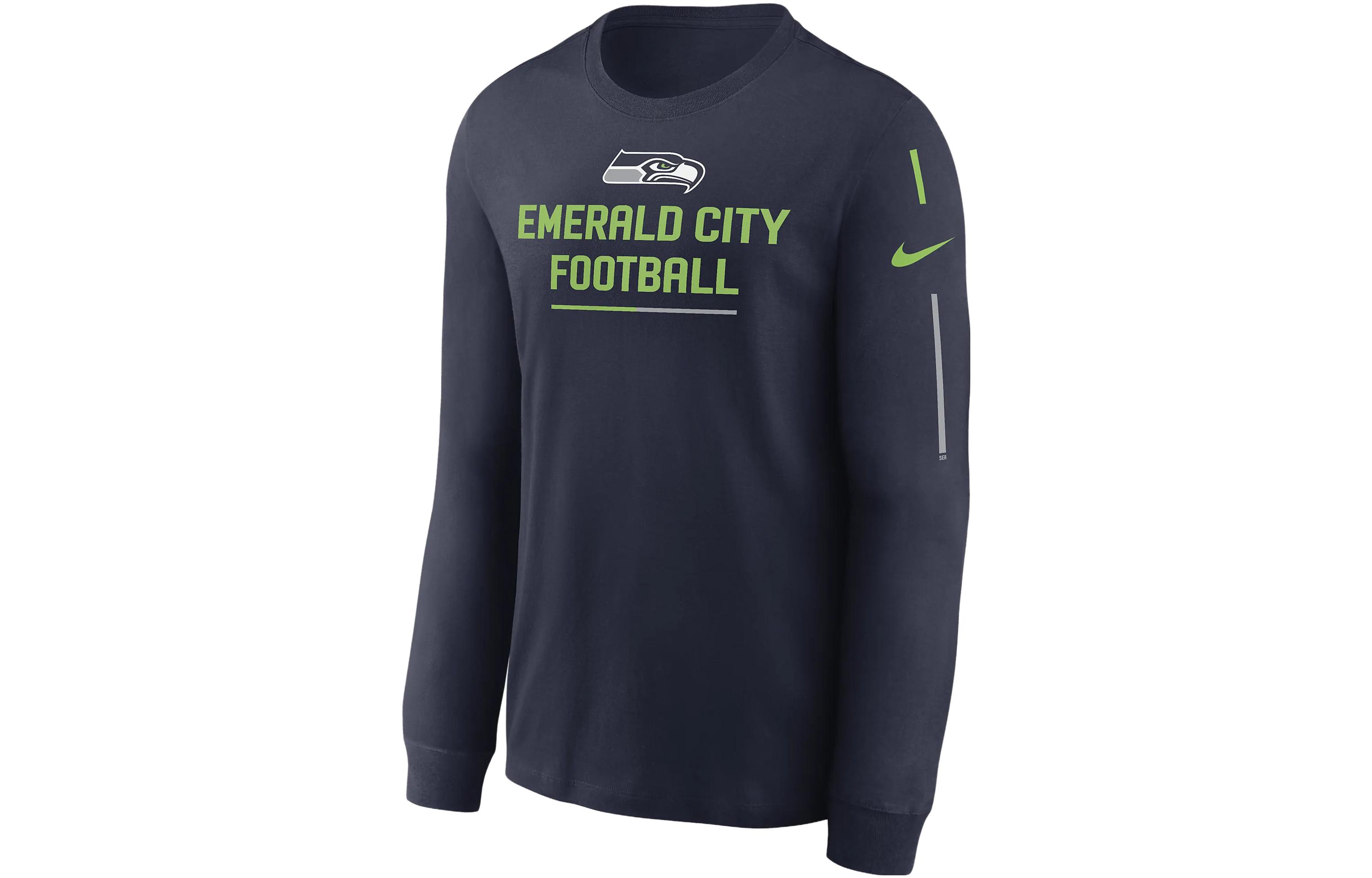 Nike Sweatshirts Men s Navy Blue Crew Neck Moderate Regular NKAC41S78-0YK XXL
