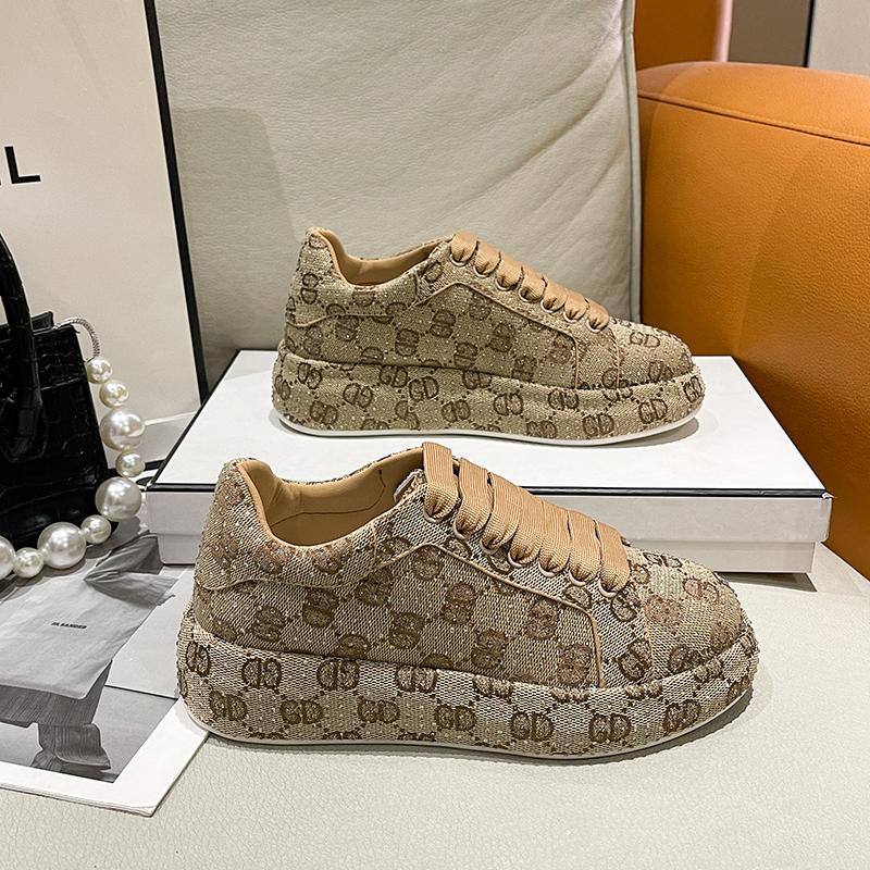 Women Sneakers Luxury Rhinestone Casual Shoes Women Outdoor Platform Running Shoes Designer Female Sports Shoes  De Mujer