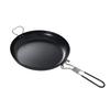 Portable Non-Stick Iron Frying Pan for Outdoor Camping and BBQ