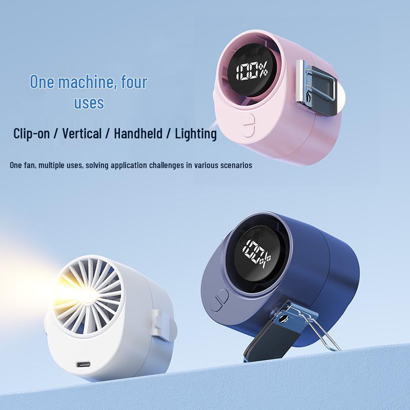 Upgraded Portable Waist & Umbrella Clip Fan - Outdoor/Desk USB Mini Cooling Gadget