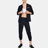 Under Armour Rival Terry Zip Hoodie With Letter Logo Women Jacket Black 1351810-001