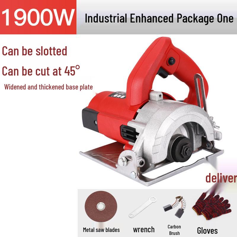 Electric Multi-Function Handheld Chainsaw: Wood, Stone, Tile Cutter 