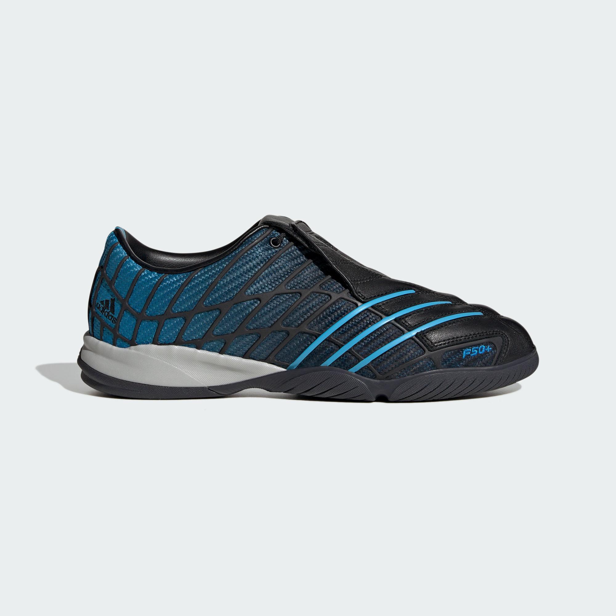 Adidas F50 Коллекция Опорные Футбольные Бутсы Мужские Черно-Синие 42